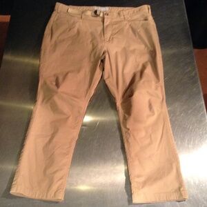Duluth Alaskan Hardgear Men's 40x30 Tan Pants Hiking Work Cotton Nylon Spandex